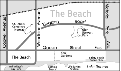 map thebeach