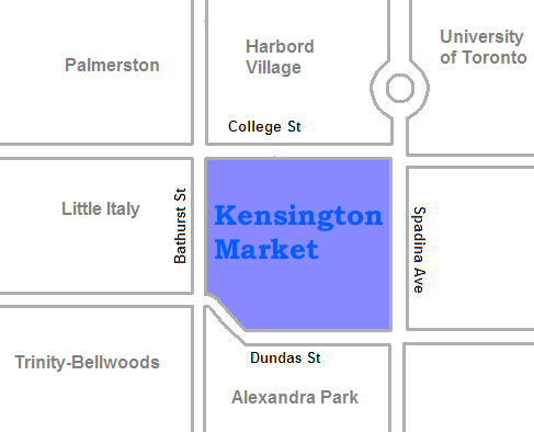 Kensington Market map